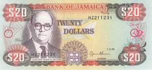 Jamaika 20 Dollar 1994 p72e